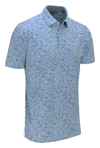 PING Gilmore polo homme, dusty blue multi