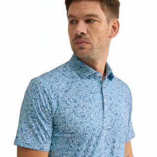 PING Gilmore polo homme, dusty blue multi