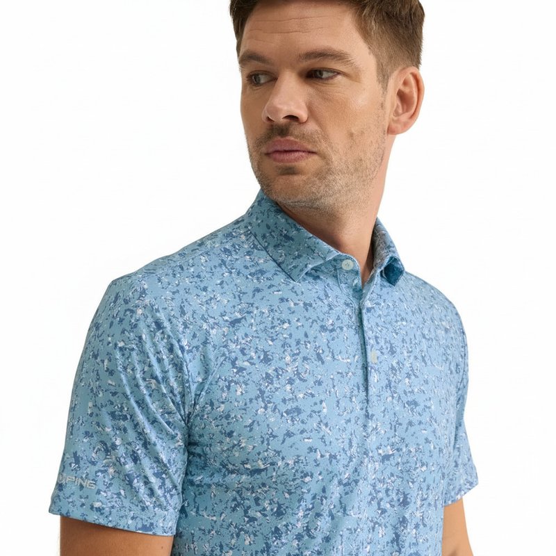 PING Gilmore polo homme, dusty blue multi