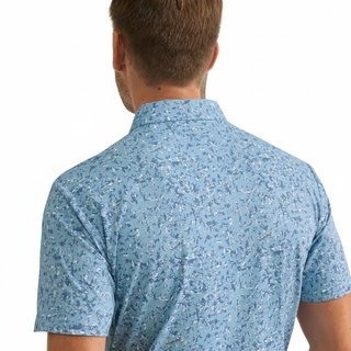 PING Gilmore polo homme, dusty blue multi