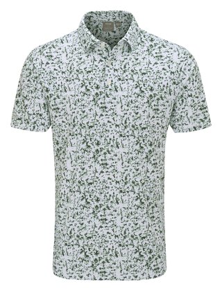 PING Gilmore polo homme, blanc/gorse green multi