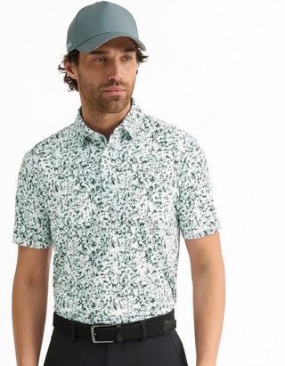 PING Gilmore polo homme, blanc/gorse green multi