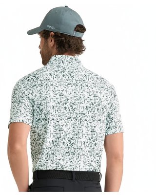 PING Gilmore polo homme, blanc/gorse green multi