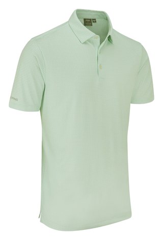 PING Gilmore polo homme, jade/blanc