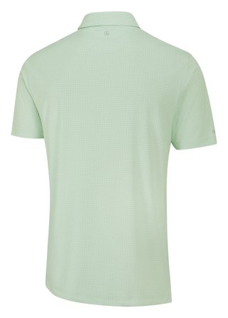PING Gilmore polo homme, jade/blanc