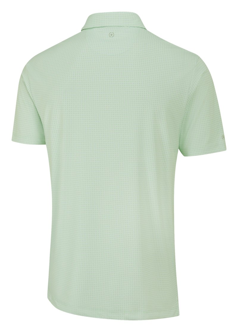 PING Gilmore polo homme, jade/blanc