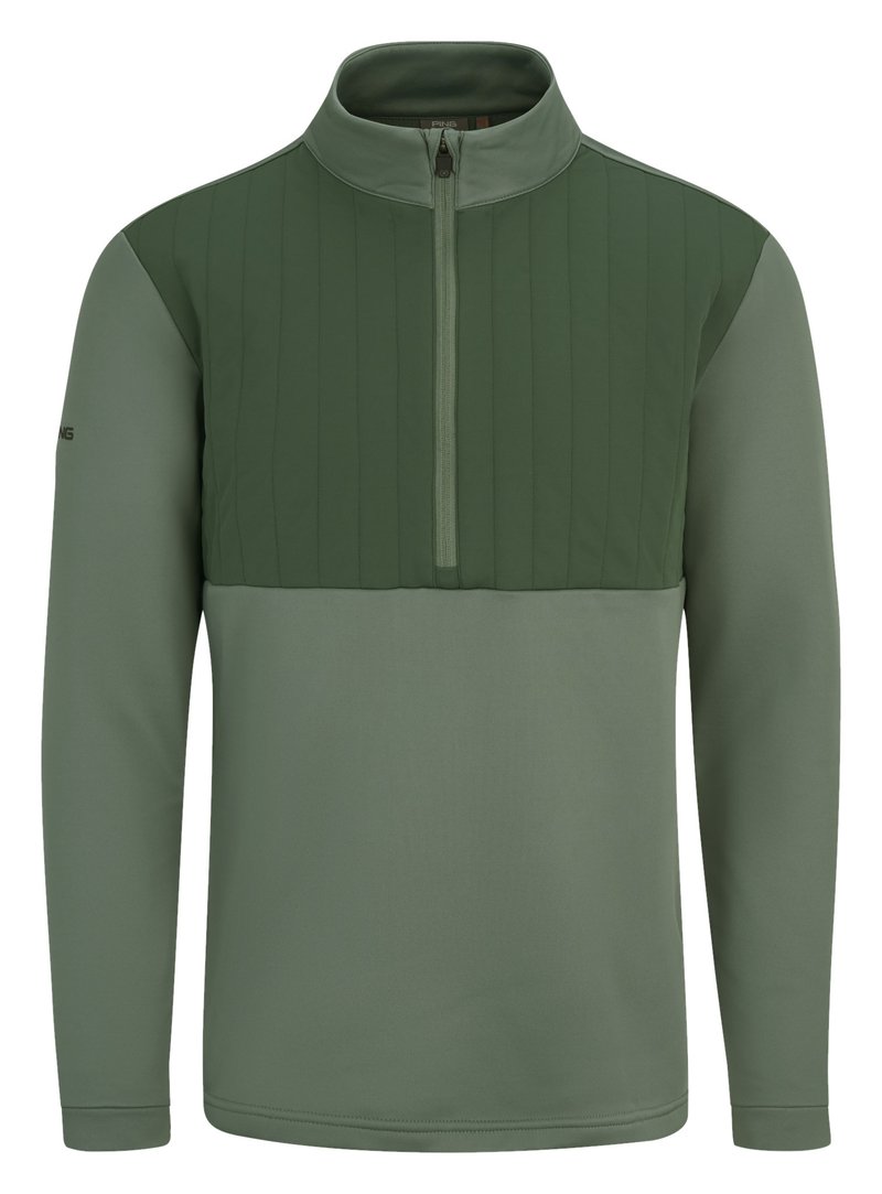 PING Ezra sweat-shirt homme, laurel/gorse green