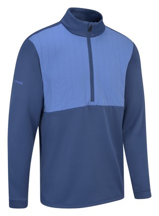 PING Ezra sweat-shirt homme, deep sea blue/blue yonder