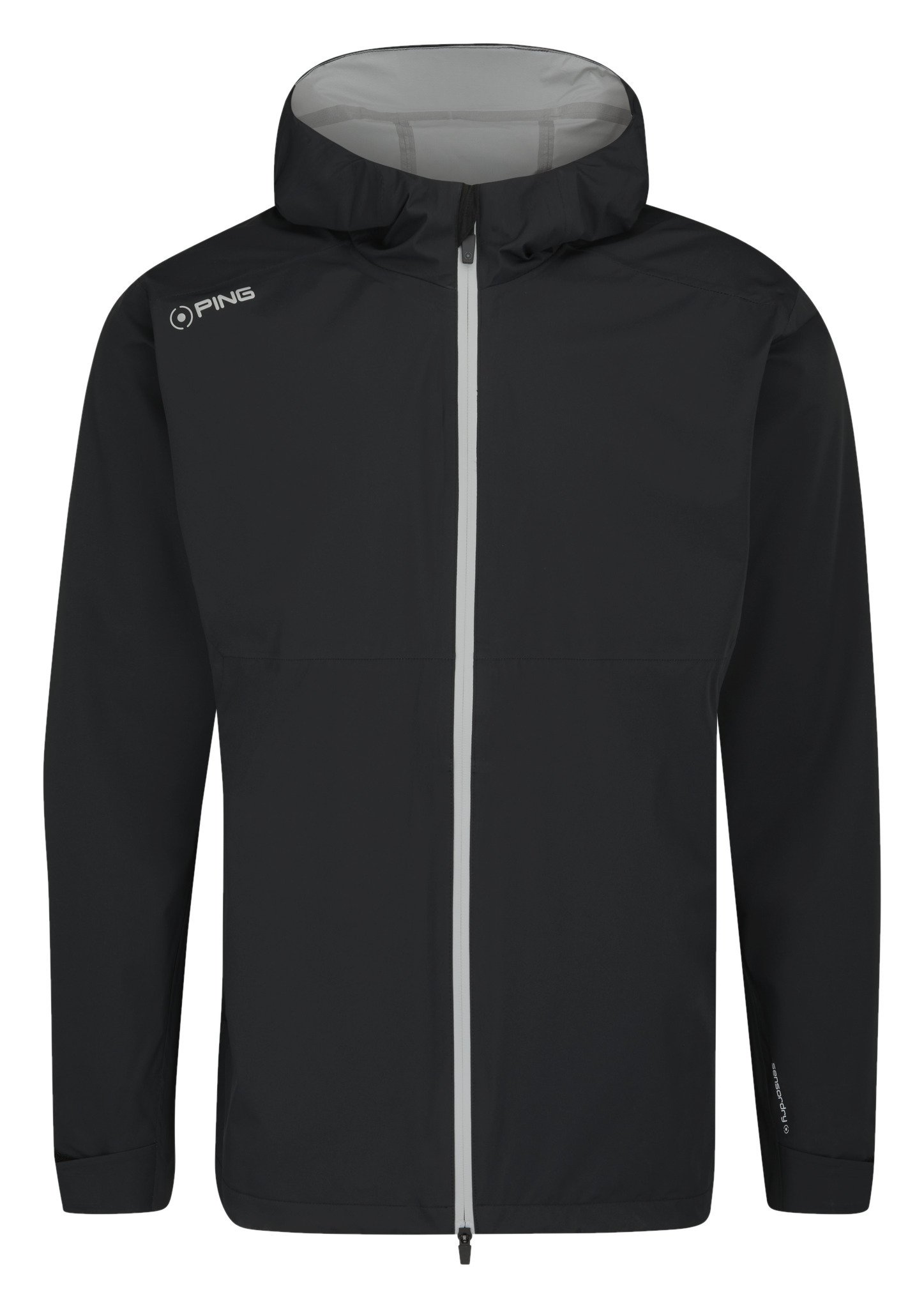 PING AquaDrive Waterproof homme veste à capuche, noir