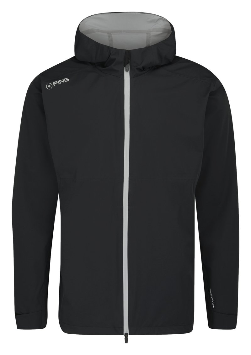 PING AquaDrive Waterproof homme veste à capuche, noir