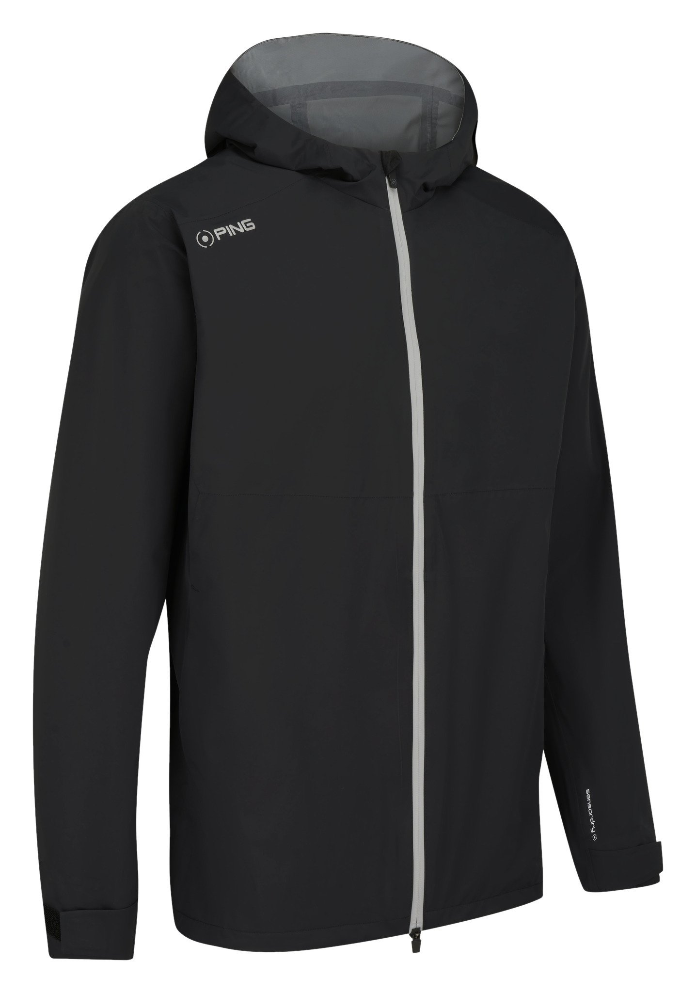 PING AquaDrive Waterproof homme veste à capuche, noir