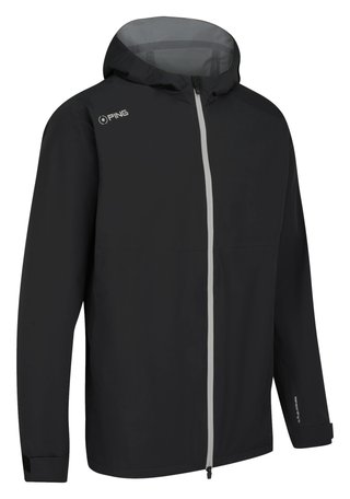 PING AquaDrive Waterproof homme veste à capuche, noir