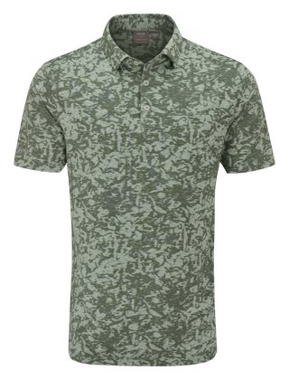 PING Marek Camo Jacquard polo homme, jade multi