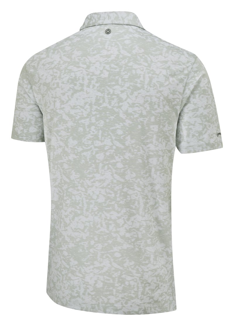 PING Marek Camo Jacquard polo homme, silver multi