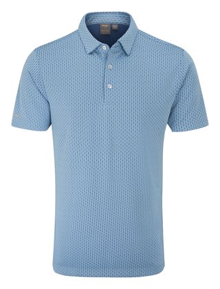 PING Hershel polo homme, dusty blue multi