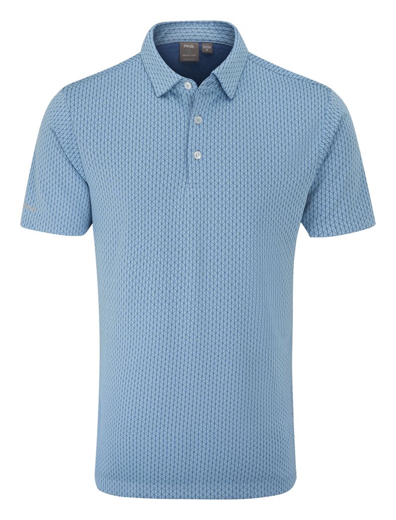 PING Hershel polo homme, dusty blue multi