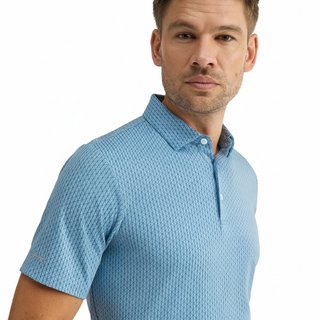 PING Hershel polo homme, dusty blue multi