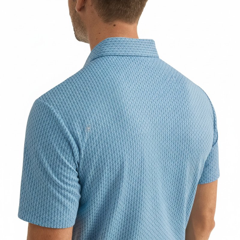 PING Hershel polo homme, dusty blue multi