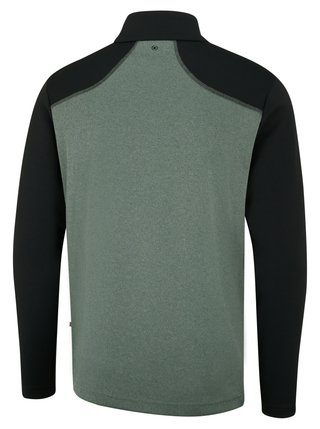 PING Ramsey half zip ribbed fleece pull homme, laurel marl/black