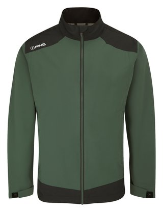 PING AquaDrive veste imperméable homme, gorse green/black