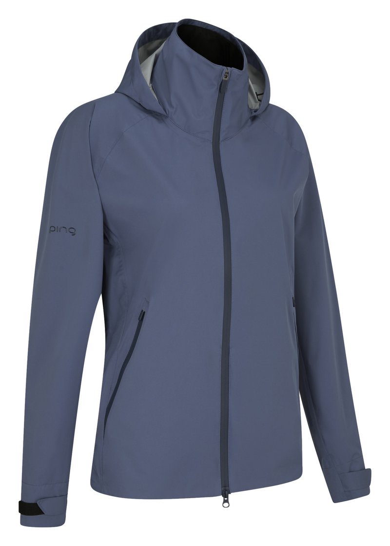 PING AquaDrive veste imperméable femme, bleu indigo