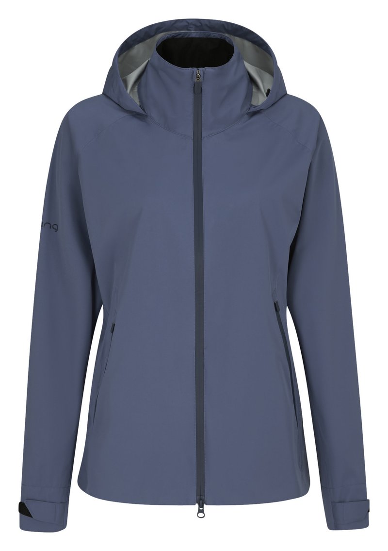 PING AquaDrive veste imperméable femme, bleu indigo