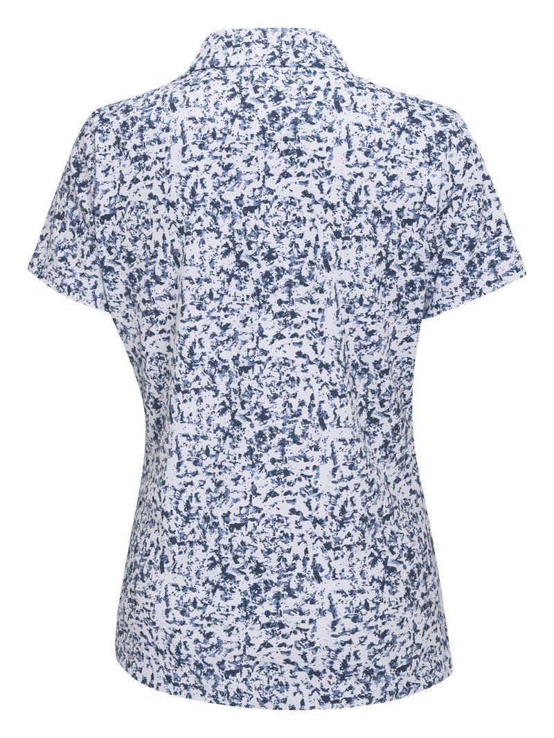 PING Mave polo femme, blanc multi