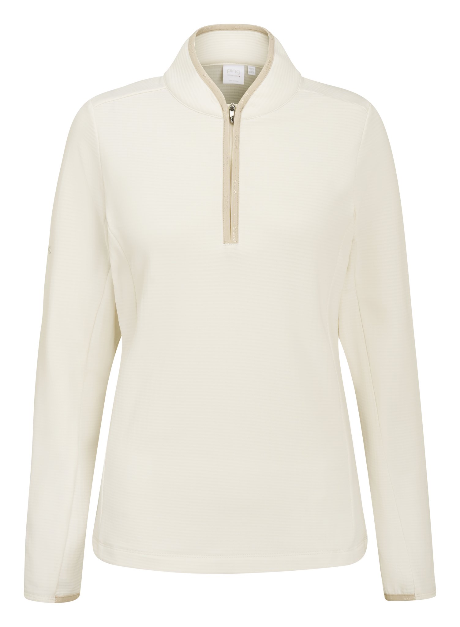 PING Abigale Performance Fleece sweat-shirt femme, egret