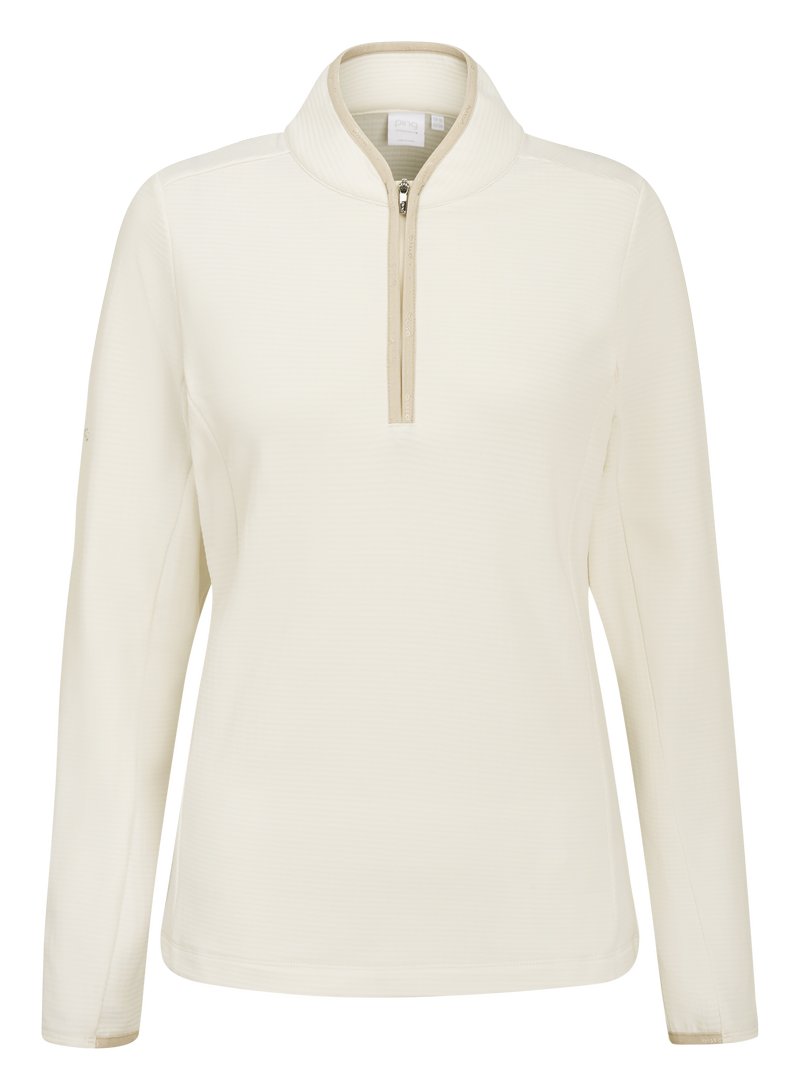 PING Abigale Performance Fleece sweat-shirt femme, egret