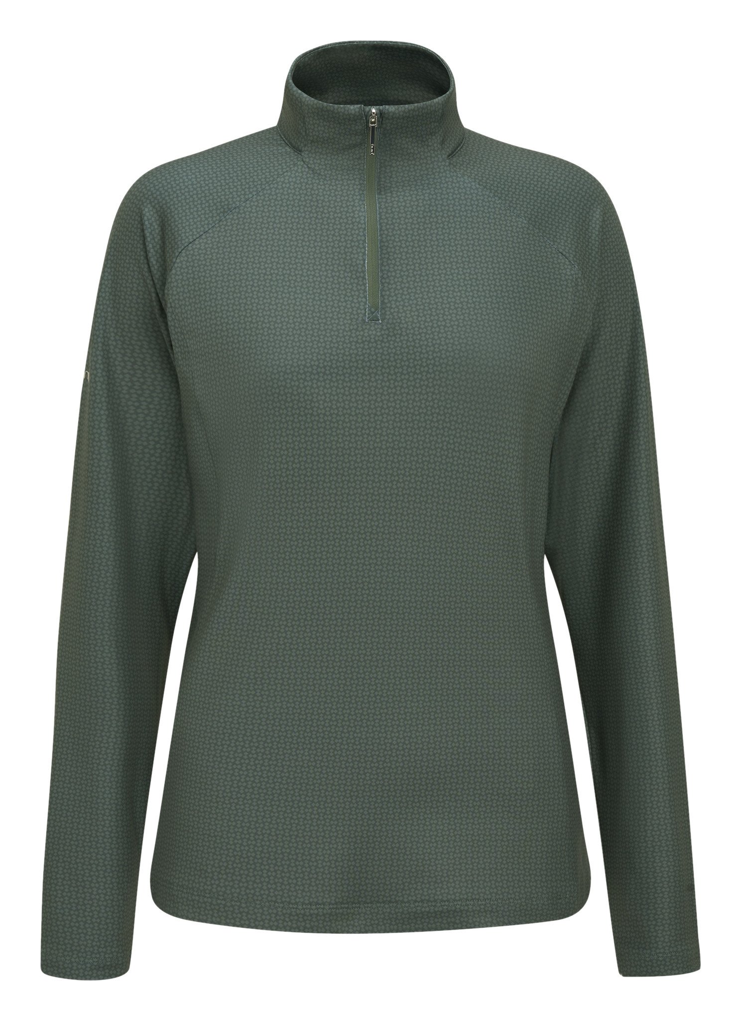 PING Jasmine Printed top femme à manches longues, gorse green/laurel
