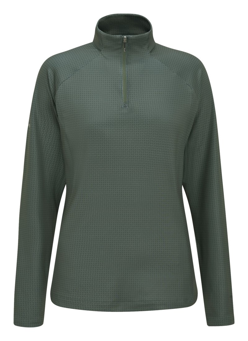 PING Jasmine Printed top femme à manches longues, gorse green/laurel