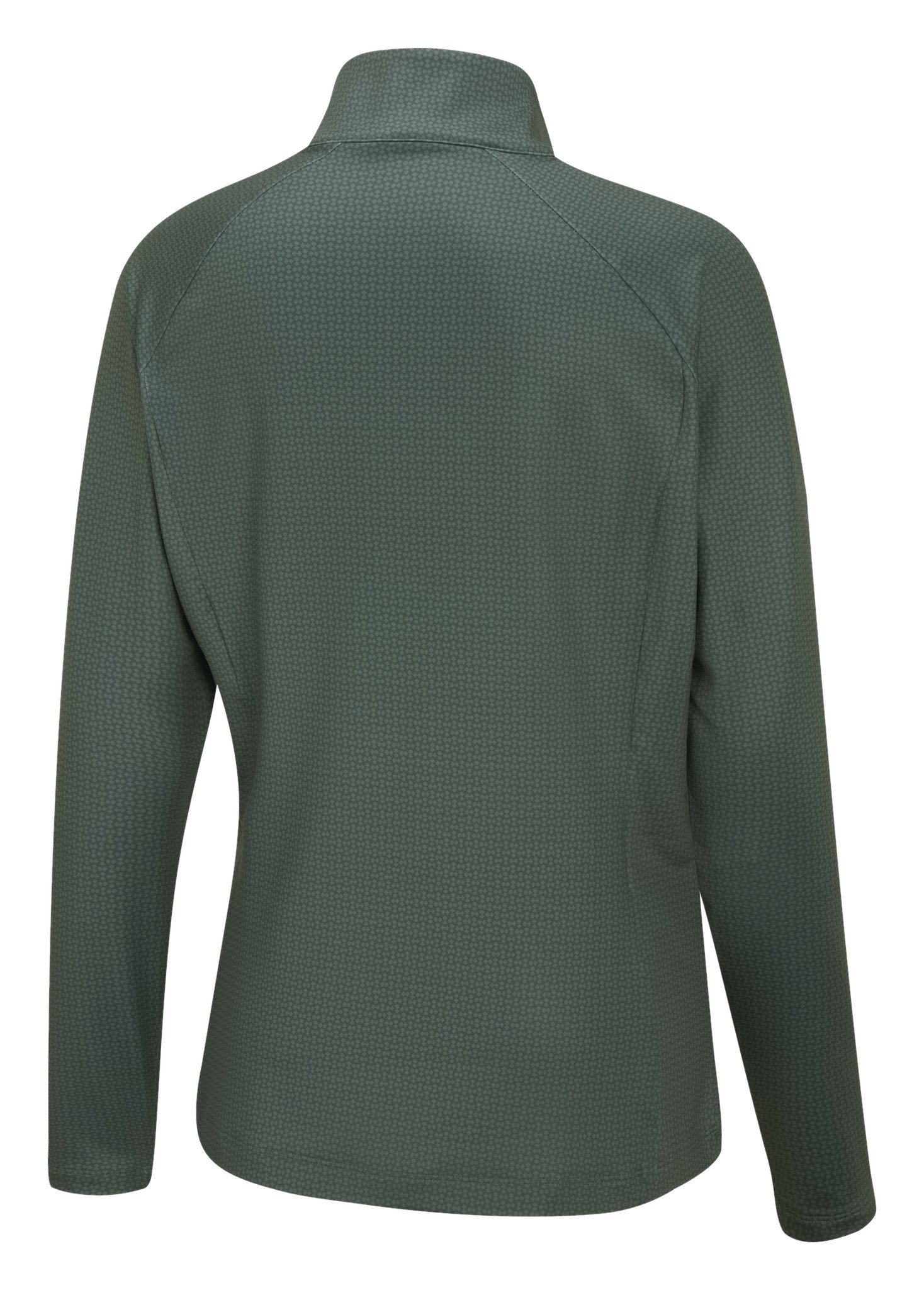 PING Jasmine Printed top femme à manches longues, gorse green/laurel