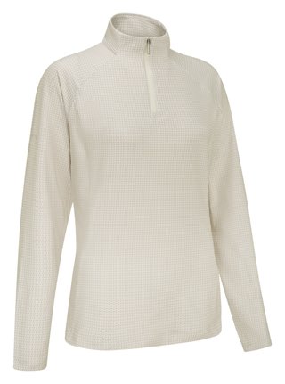 PING Jasmine Printed manches longues polo femme, egret/tawny