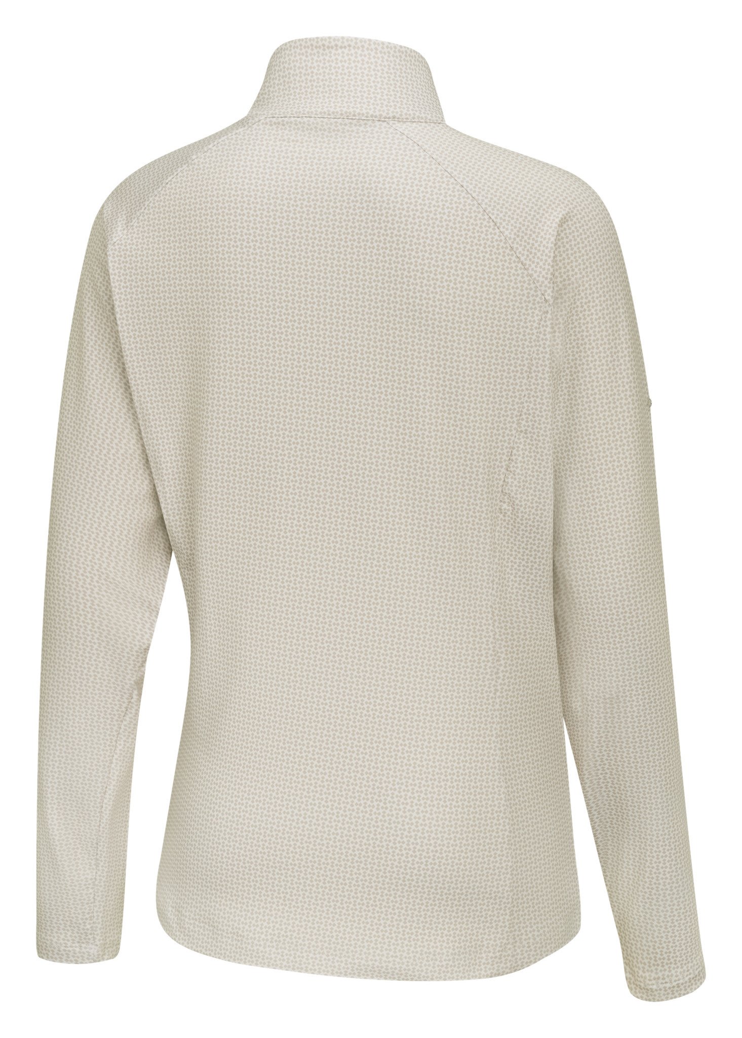PING Jasmine Printed manches longues polo femme, egret/tawny