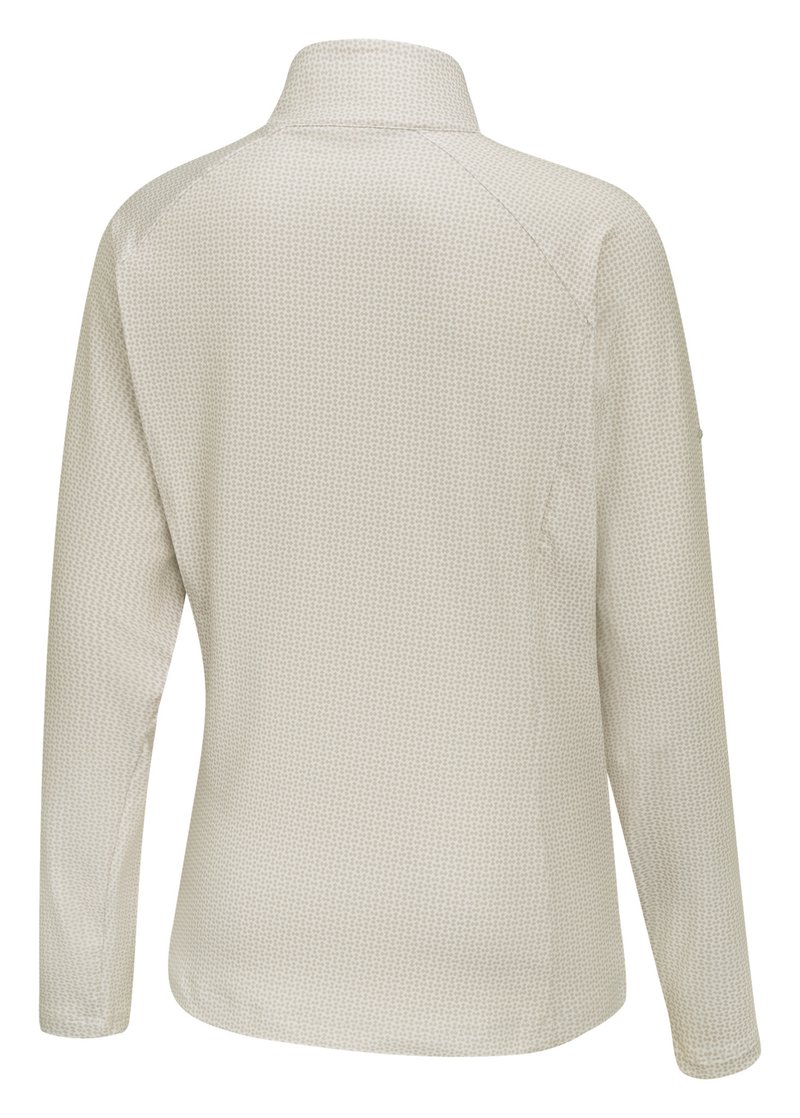 PING Jasmine Printed manches longues polo femme, egret/tawny
