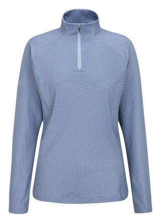 PING Jasmine Printed haut à manches longues femme, viola/blue indigo