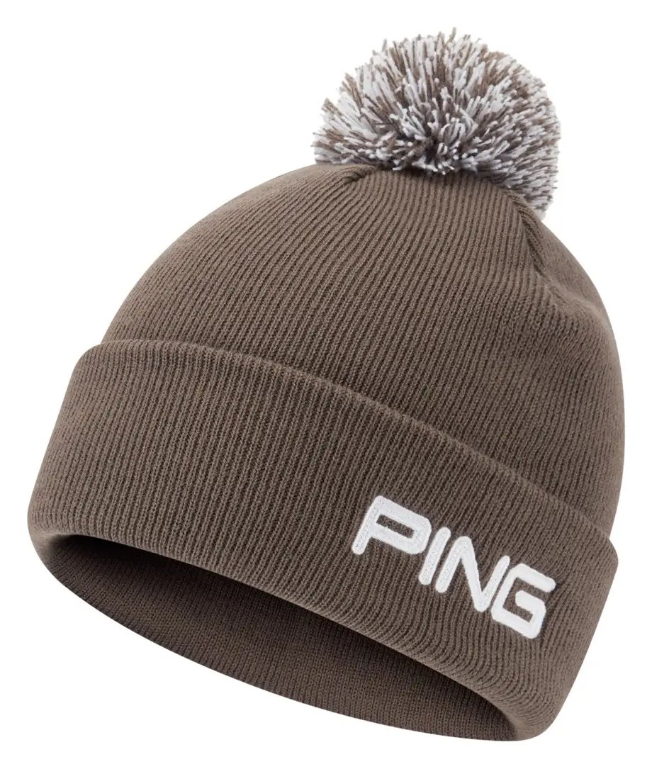 PING Cresting Knit bonnet d'hiver homme, coffee