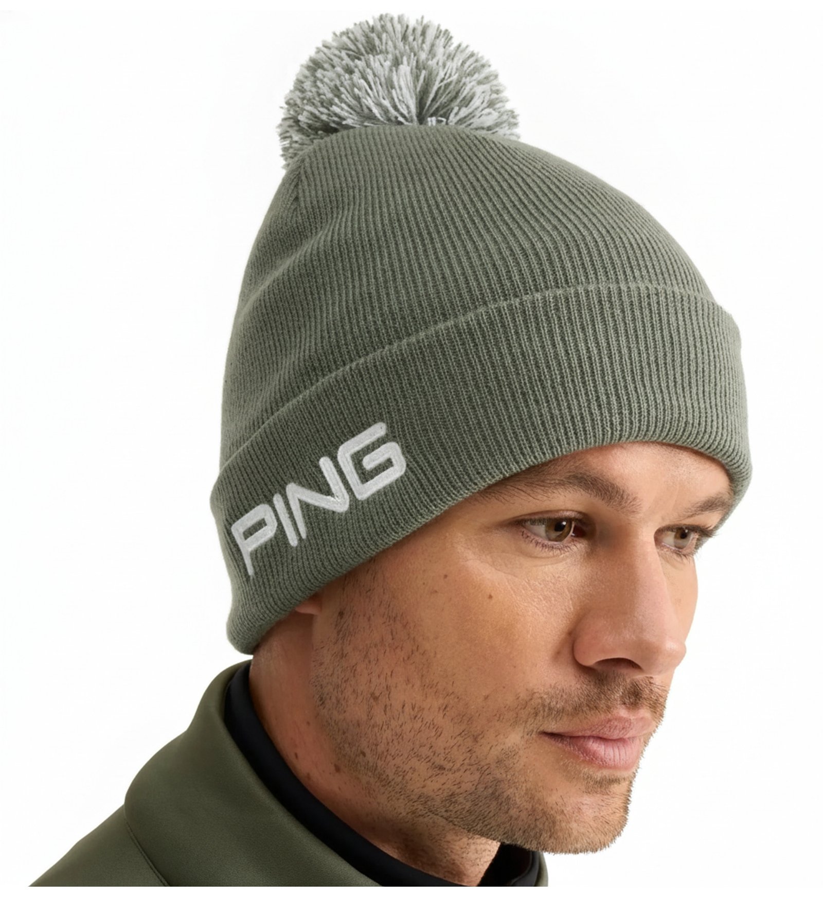 PING Cresting Knit bonnet d'hiver homme, laurel