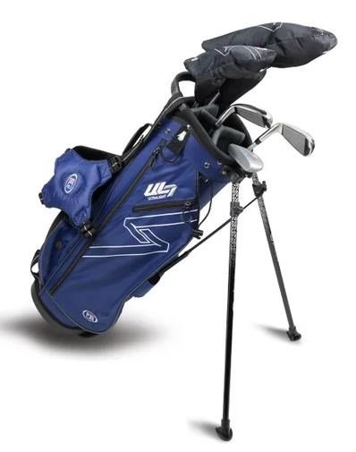 U.S. Kids Golf UL7-54 (137cm) W15 5-Club set de golf junior, graphite, + sac trépied, marine