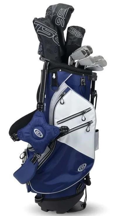U.S. Kids Golf TS6-48 (122cm) set de golf junior 10 clubs, graphite, + stand bag, navy/white/grey
