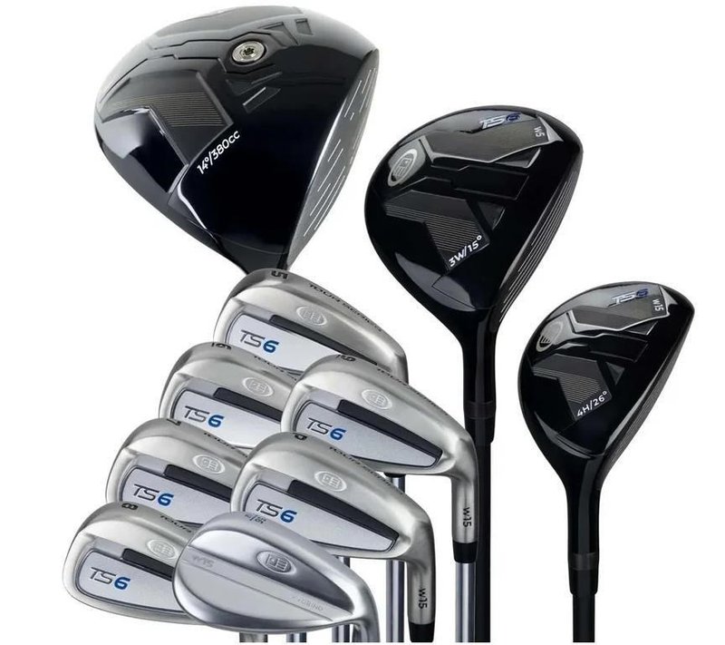 U.S. Kids Golf TS6-48 (122cm) set de golf junior 10 clubs, graphite, + stand bag, navy/white/grey