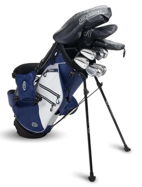 U.S. Kids Golf TS6-48 (122cm) set de golf junior 10 clubs, graphite, + sac trépied, navy/blanc/gris