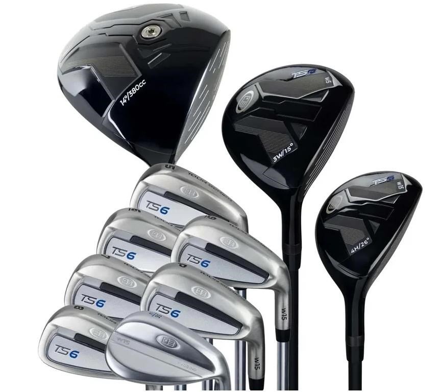 U.S. Kids Golf TS6-48 (122cm) set de golf junior 10 clubs, graphite, + sac trépied, navy/blanc/gris