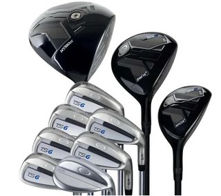 U.S. Kids Golf TS6-48 (122cm) set de golf junior 10 clubs, graphite, + sac trépied, navy/blanc/gris
