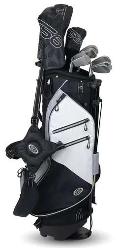 U.S. Kids Golf TS6-51 (130cm) ensemble de golf junior, graphite, 10 clubs + stand bag, noir/blanc/gris