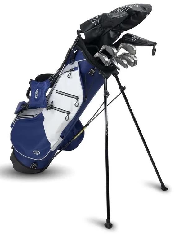 U.S. Kids Golf TS6-66 (167+cm) 10-Club ensemble de golf junior, graphite, stand bag, navy/white/grey