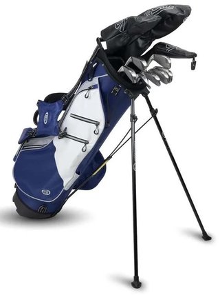 U.S. Kids Golf TS6-66 (167+cm) 10-Club ensemble de golf junior, graphite, stand bag, navy/white/grey
