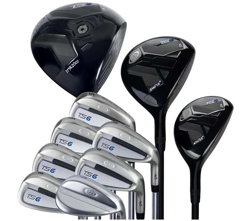 U.S. Kids Golf TS6-66 (167+cm) 10-Club ensemble de golf junior, graphite, stand bag, navy/white/grey