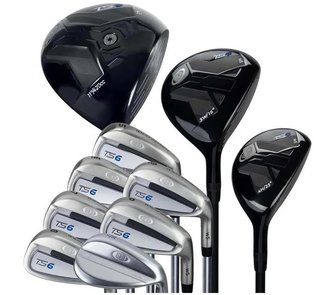 U.S. Kids Golf TS6-66 (167+cm) 10-Club ensemble de golf junior, graphite, stand bag, navy/white/grey