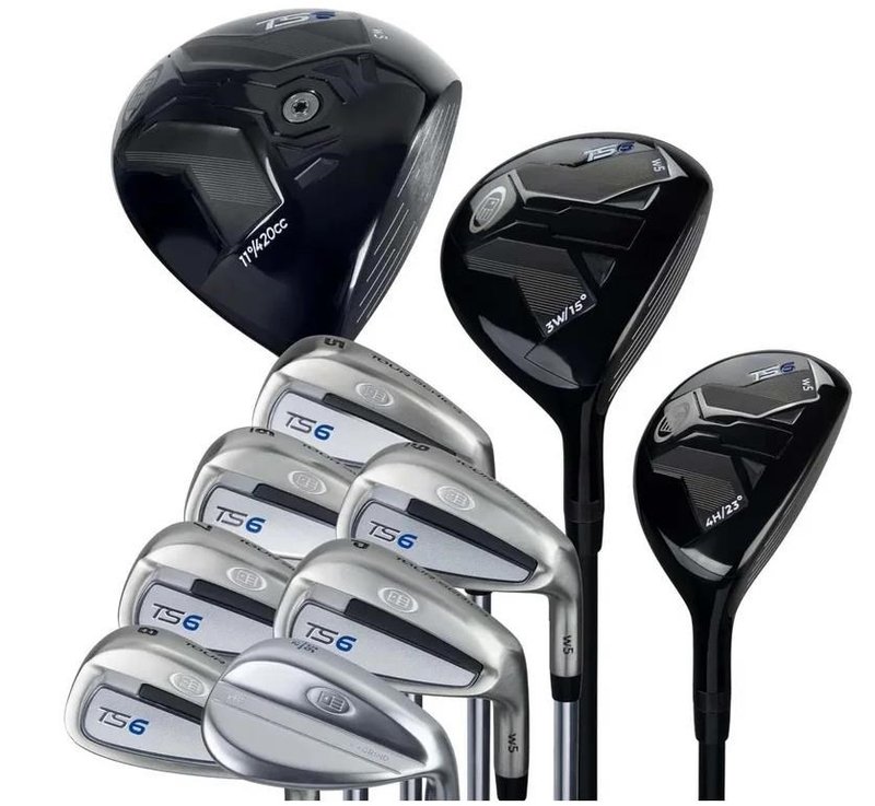 U.S. Kids Golf TS6-66 (167+cm) 10-Club ensemble de golf junior, graphite, stand bag, navy/white/grey